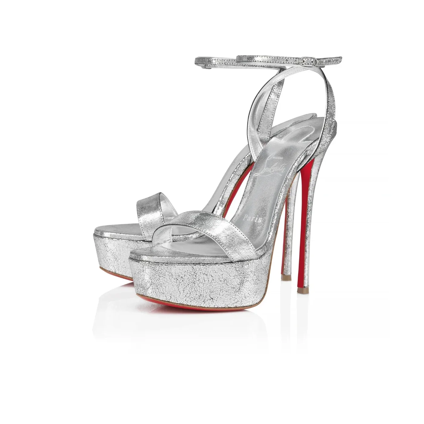 Christian Louboutin Loubi Queen Alta Silver Christian Louboutin Loubi Queen Alta Silver