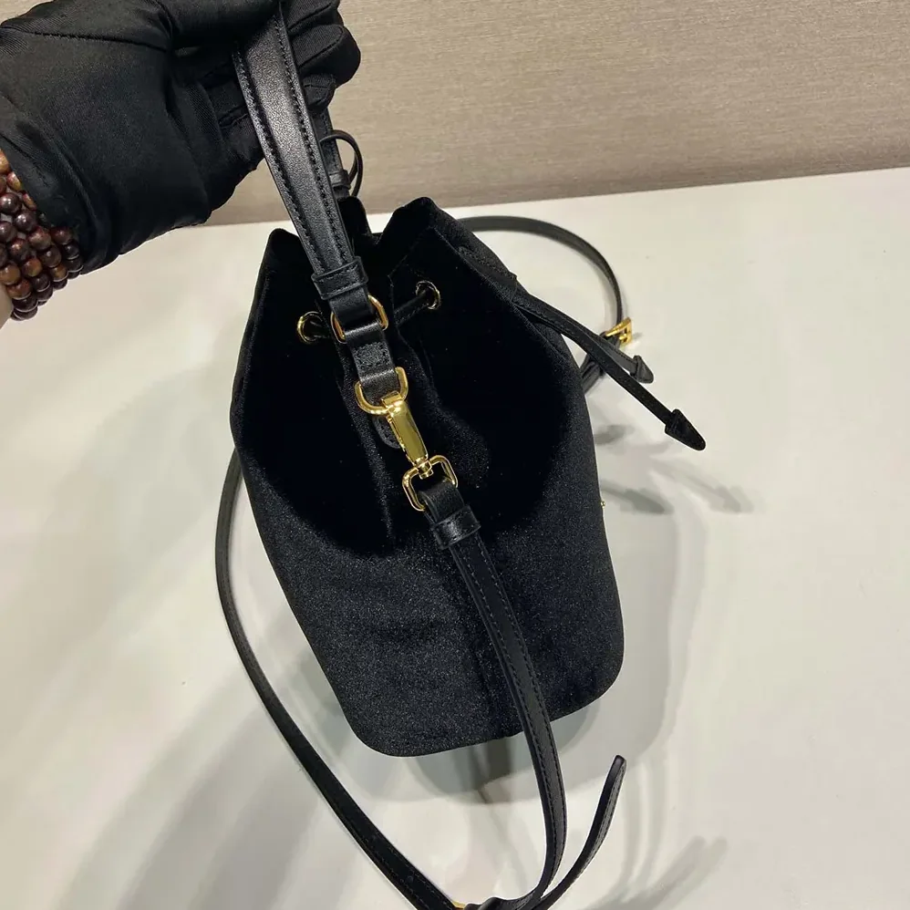 Prada Velvet Mini-bag with Nappa Leather Details for Women