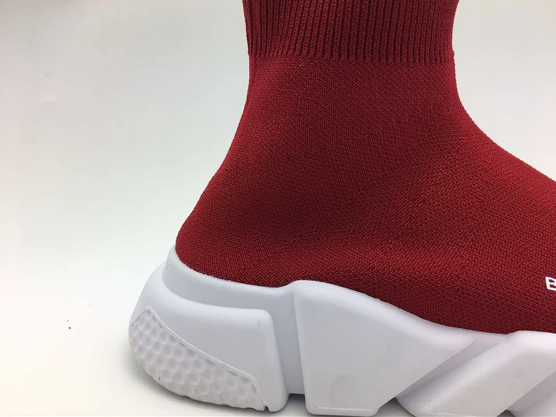 Balenciaga Stretch Mesh High Top Sneakers for Unisex in Red Balenciaga Stretch Mesh High Top Sneakers for Unisex in Red
