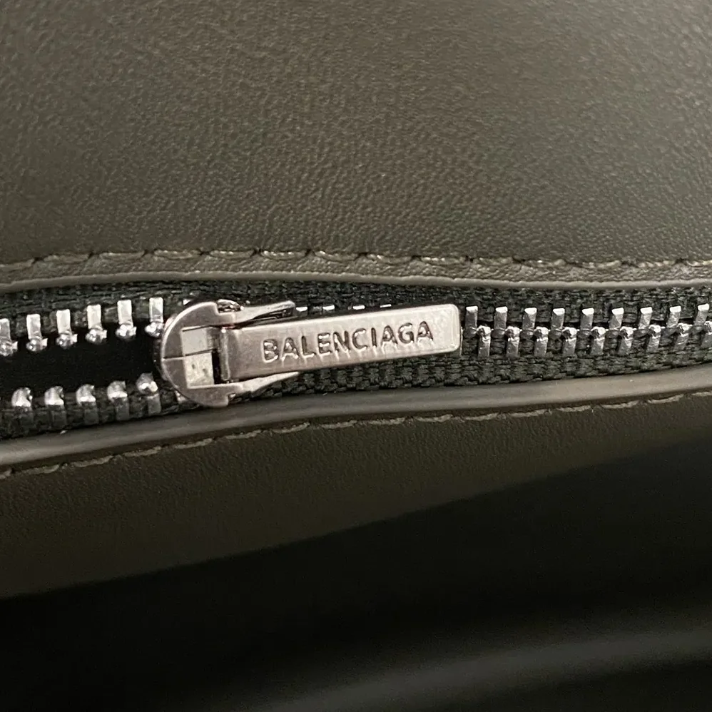 Balenciaga Rodeo Handbag Large In Black Smooth Calfskin, Aged for Women in Silver Hardware
