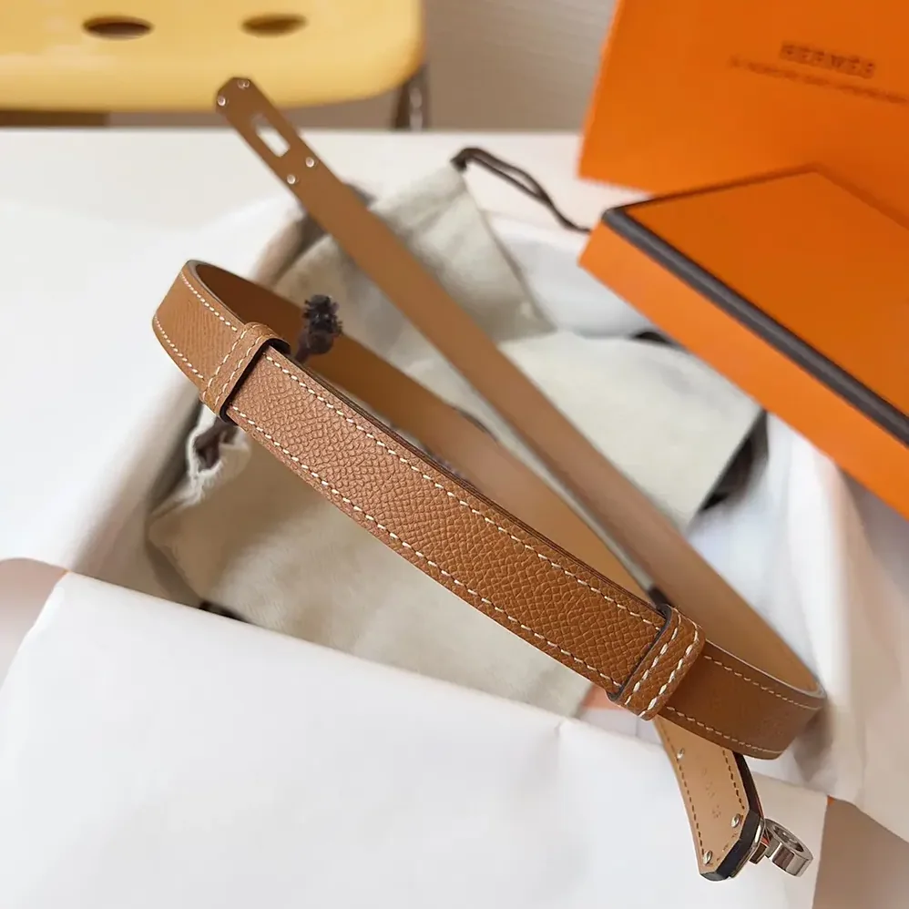 Hermes Kelly 18 Belt for Women in Brown