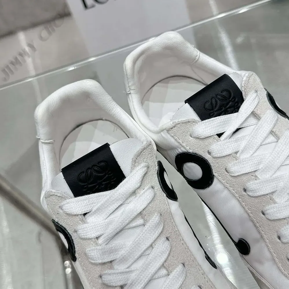 Loewe Ballet Runner 2.0 in Nylon and Calfskin for Unisex in White Loewe Ballet Runner 2.0 in Nylon and Calfskin for Unisex in White