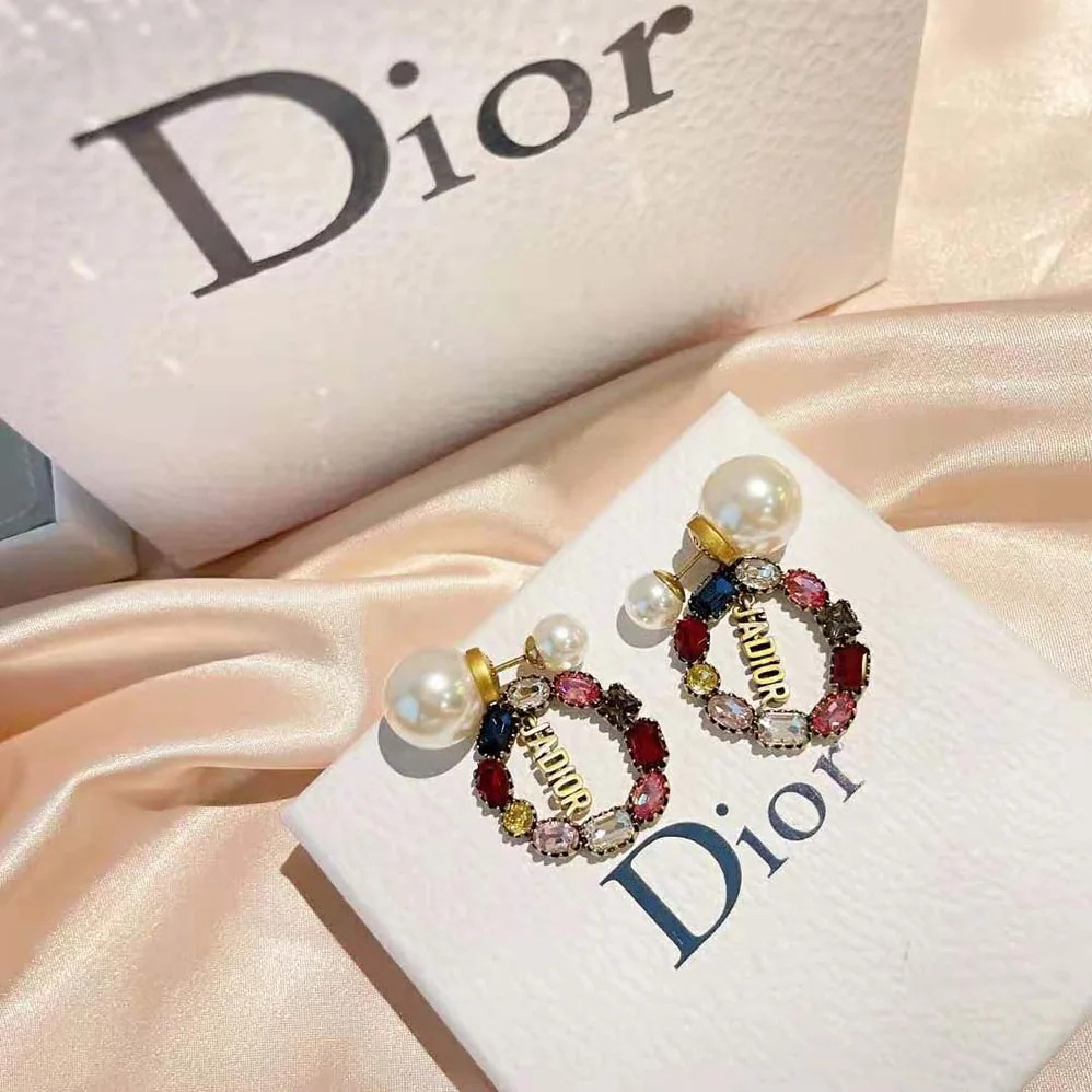 Dior Tribales Earrings Antique Gold for Women in Finish Metal Dior Tribales Earrings Antique Gold for Women in Finish Metal