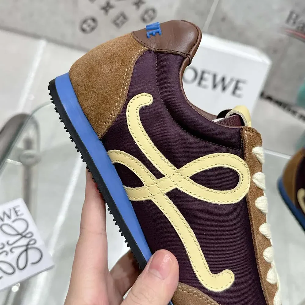 Loewe Ballet Runner 2.0 in Nylon and Calfskin for Unisex in Brown