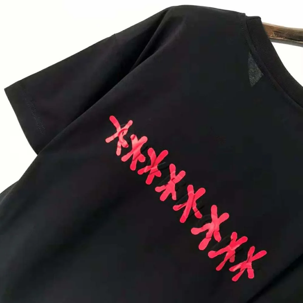 Givenchy Slim Fit T-Shirt in Jersey with Tag Effect Print for Women in Black Givenchy Slim Fit T-Shirt in Jersey with Tag Effect Print for Women in Black