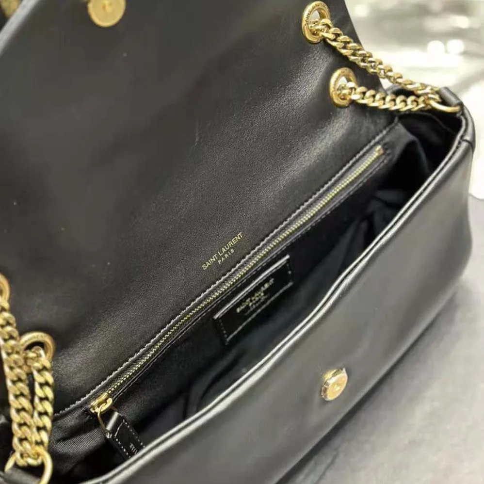 Saint Laurent YSL Calypso in Lambskin for Women in Black