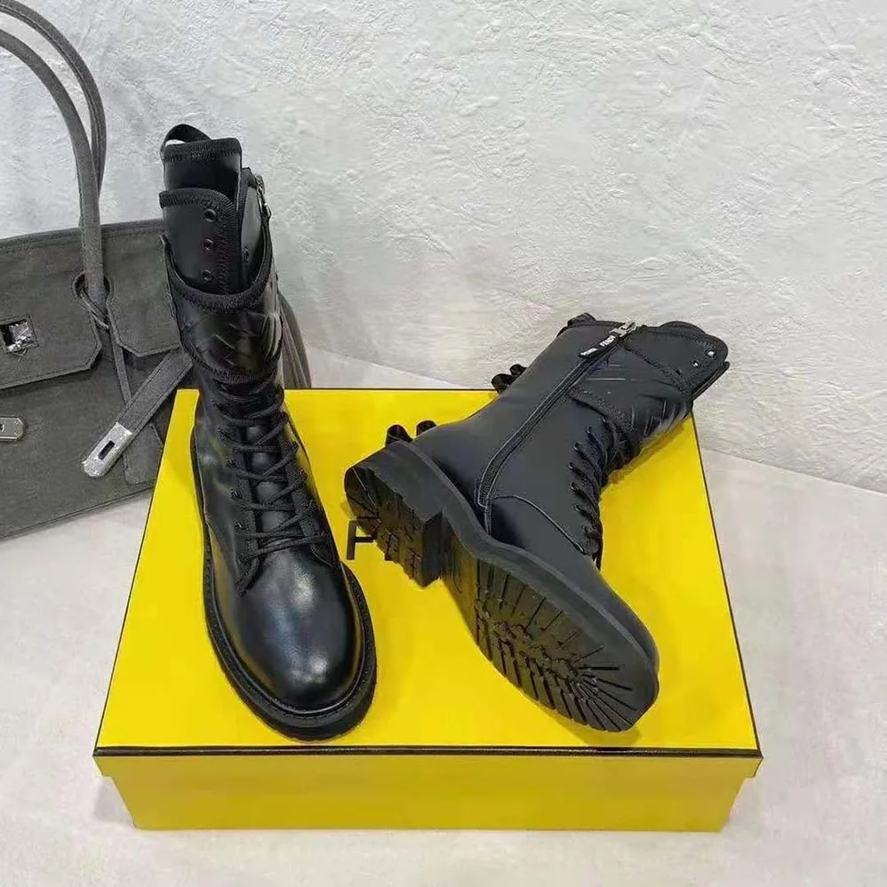 Fendi Black Leather Biker Boots for Women Fendi Black Leather Biker Boots for Women