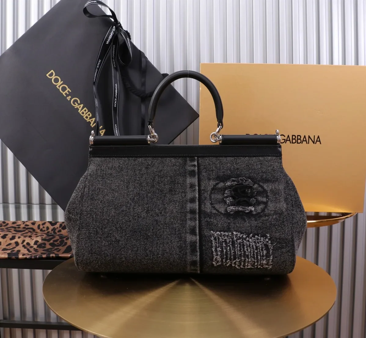 Dolce & Gabbana Large Sicily Handbag Blue /