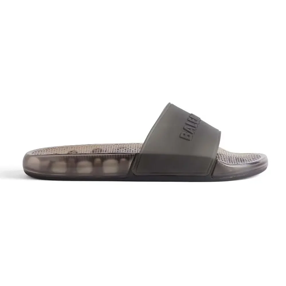 Balenciaga Pool Transparent Slide Sandal in Black Rubber for Unisex Balenciaga Pool Transparent Slide Sandal in Black Rubber for Unisex