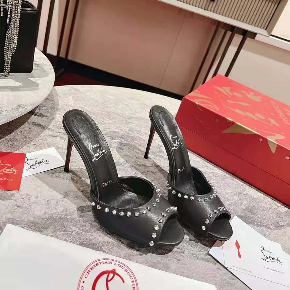 Christian Louboutin Me Dolly Spike 85 mm Sandals Nappa leather and Spikes for Women in Black