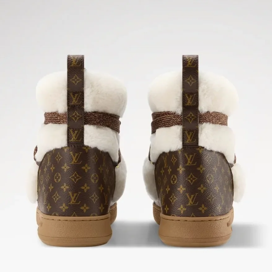 Louis Vuitton LV Cloud Lace-Up Ankle Boots Sneaker Beige 1AIV31