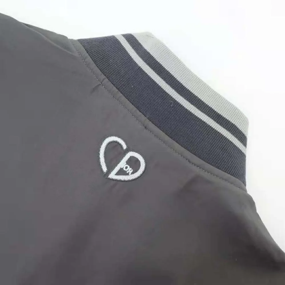 Dior Christian Dior Atelier Teddy Blouson Gray Technical Faille for Men Dior Christian Dior Atelier Teddy Blouson Gray Technical Faille for Men