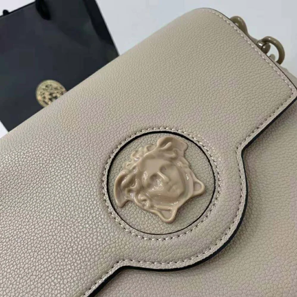 Versace La Medusa Shoulder Bag for Women in Sandy