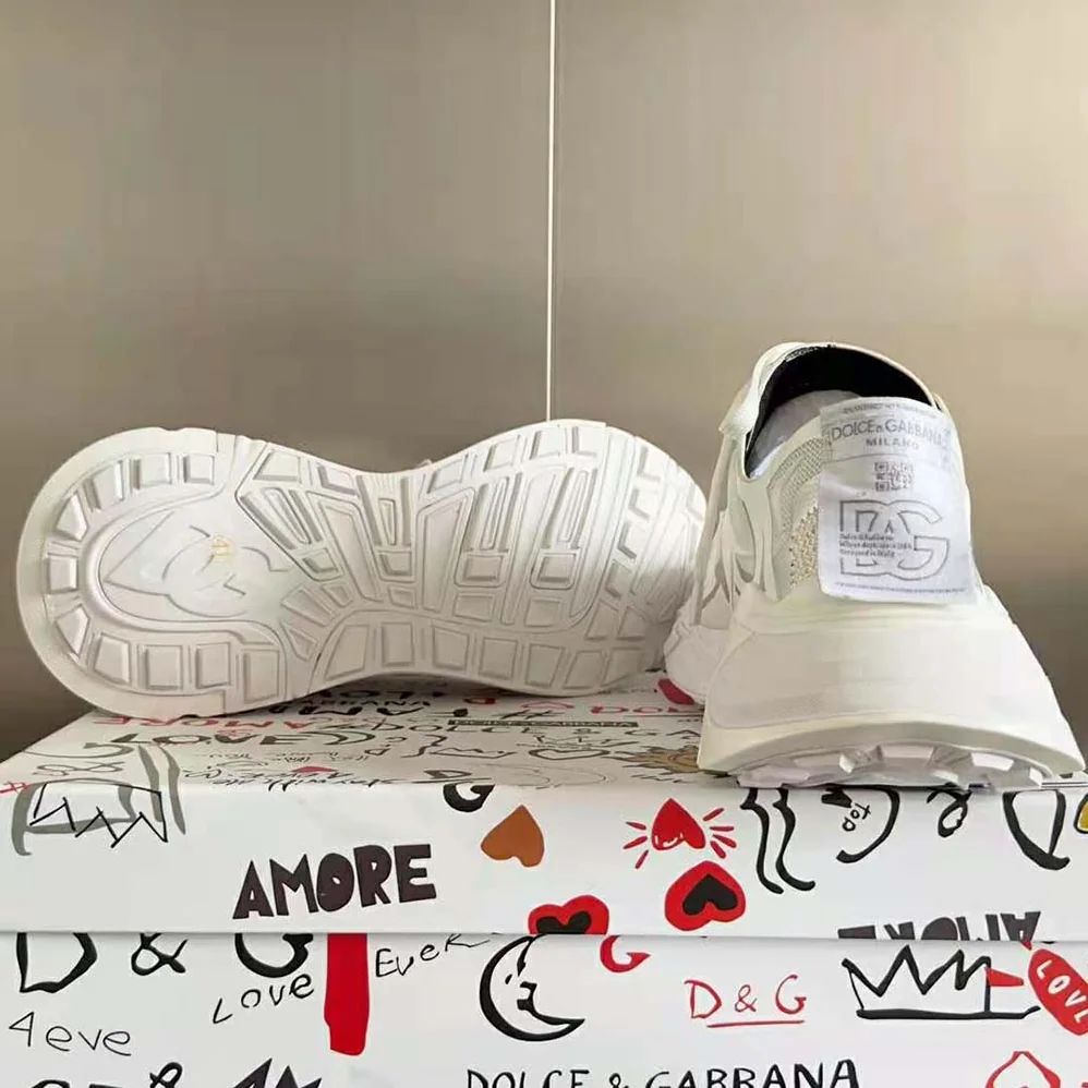 Dolce Gabbana D&G Technical Fabric Fast Sneakers for Unisex in White