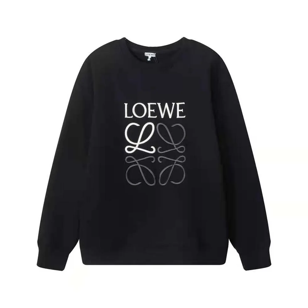 Loewe Anagram Regular Fit Sweatshirt in Cotton for Men in Black