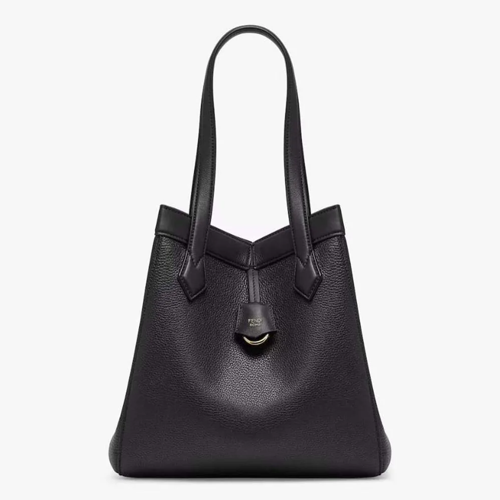 Fendi Origami Medium Black Leather Bag That Can be Transformed for Women Fendi Origami Medium Black Leather Bag That Can be Transformed for Women