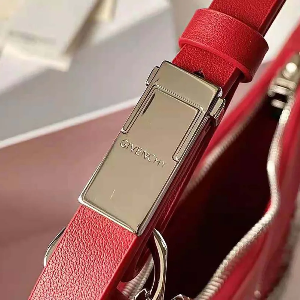 Givenchy Small Moon Cut Out Bag in Leather for Women in Red Givenchy Small Moon Cut Out Bag in Leather for Women in Red