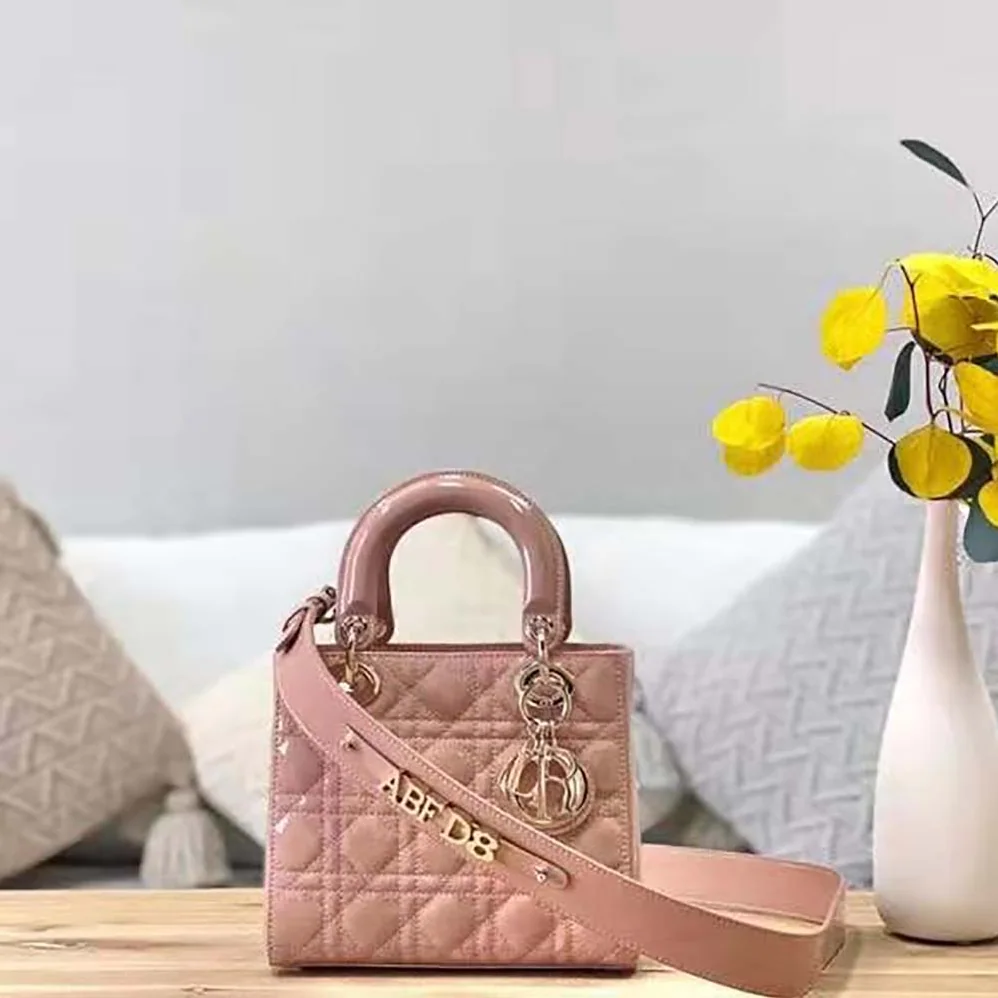 Dior Small Lady Dior Bag Patent Calfskin