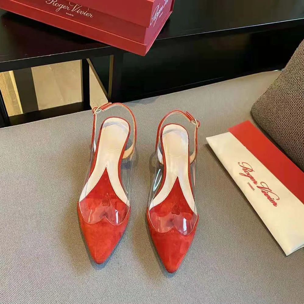 Roger Vivier I Love Vivier Slingback Pumps in PVC for Women in Red