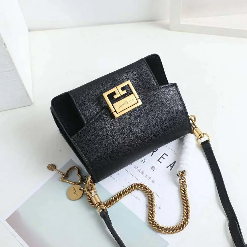 Givenchy Two-Toned Medium GV3 Bag Leather and Suede for Women in Black Givenchy Two-Toned Medium GV3 Bag Leather and Suede for Women in Black