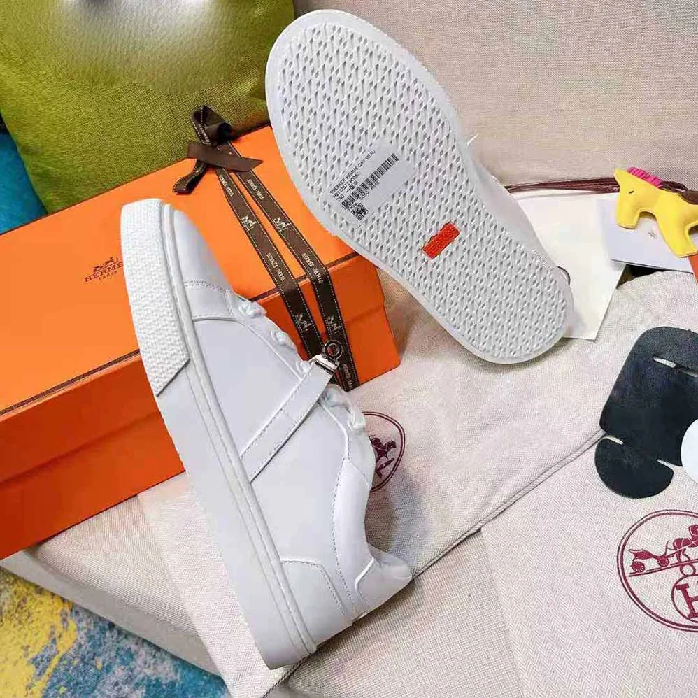 Hermes Day Sneaker in Calfskin and Matte Mississippiensis Alligator Leather for Women Hermes Day Sneaker in Calfskin and Matte Mississippiensis Alligator Leather for Women