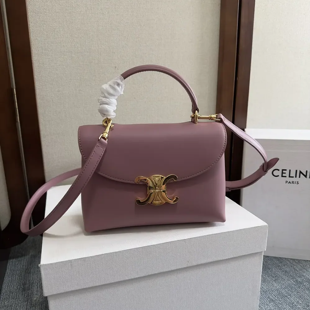 Celine Teen Nino Bag in Smooth Satinated Calfskin for Women in Rose