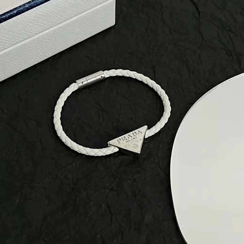 Prada Braided Nappa Leather Bracelet for Women
