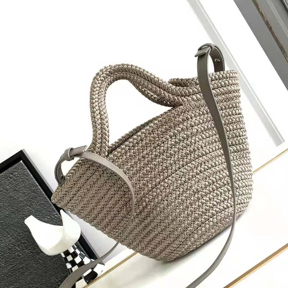 Balenciaga Ibiza Small Basket With Strap in Beige for Women