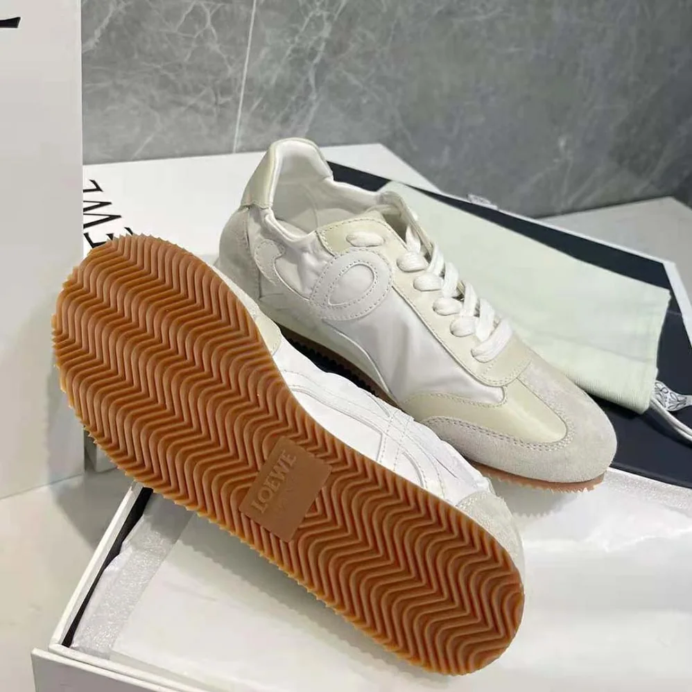 Loewe Ballet Runner in Nylon and Leather for Unisex in White