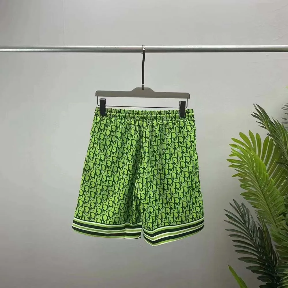 Dior Chez Moi Short Green Dior Oblique Silk Twill for Men