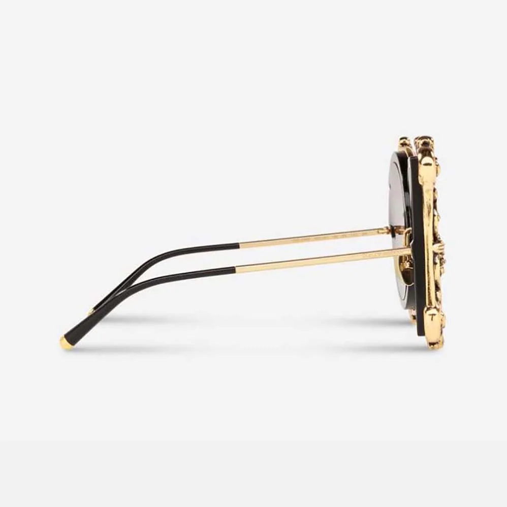 Dolce Gabbana D&G DG Baroque Sunglasses for Women in Gold Dolce Gabbana D&G DG Baroque Sunglasses for Women in Gold