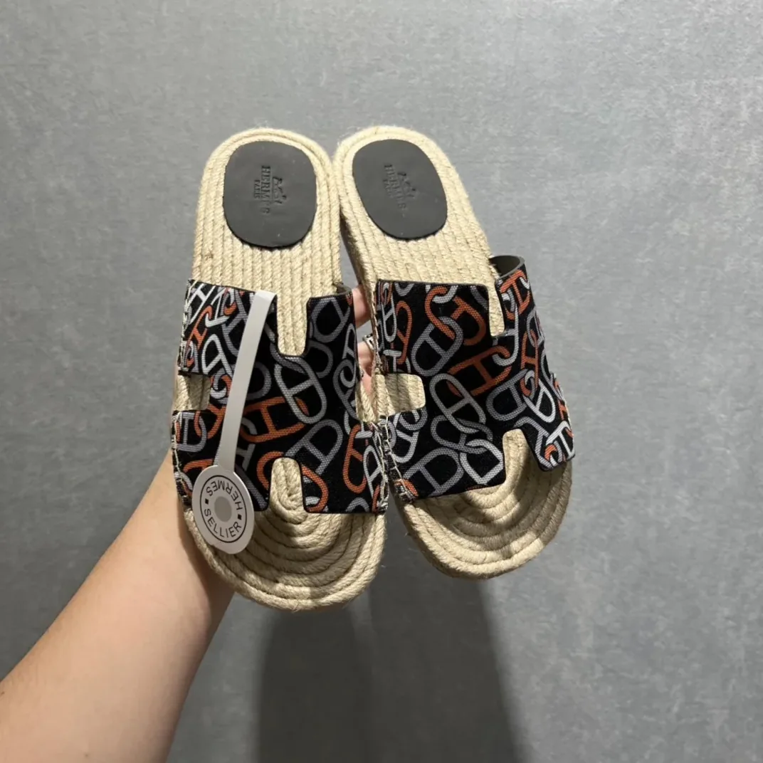 Hermes Old Espadrilles Black
