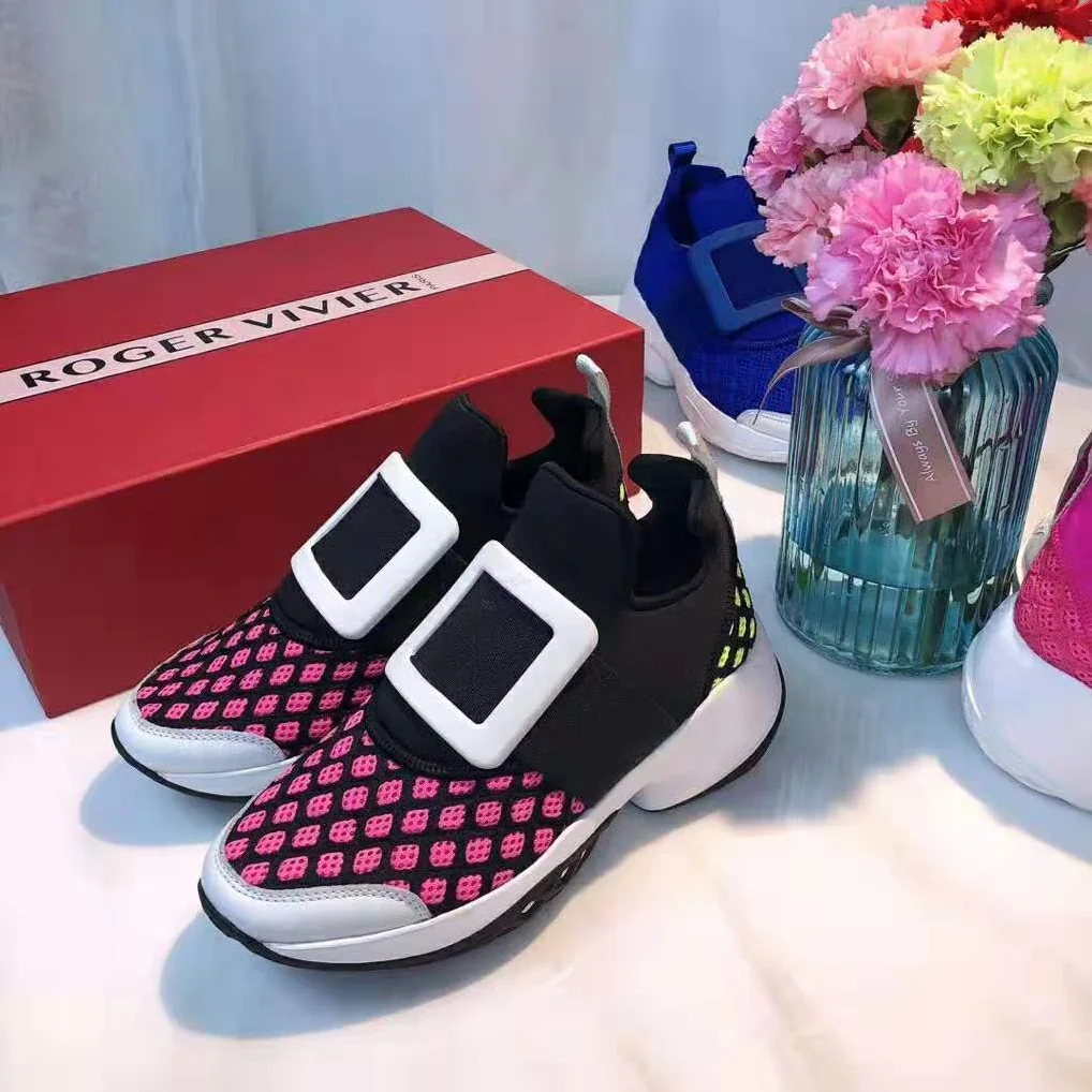 Roger Vivier Viv' Run Sneakers for Women in Pink