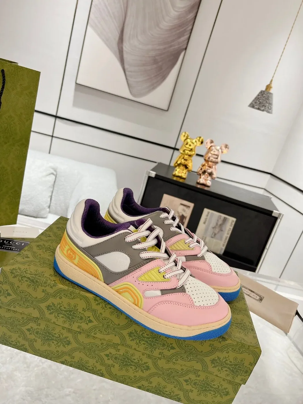 Gucci Basket Sneaker Pink Gucci Basket Sneaker Pink