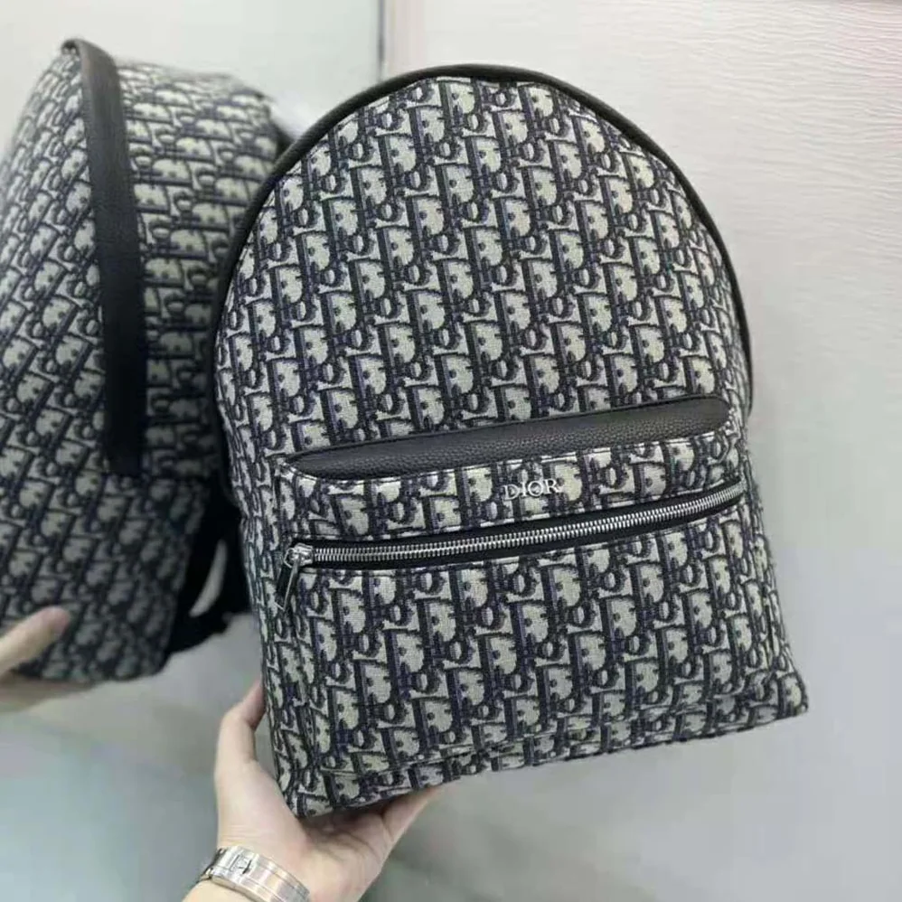 Dior Rider Backpack Beige and Black Dior Oblique Jacquard for Men Dior Rider Backpack Beige and Black Dior Oblique Jacquard for Men