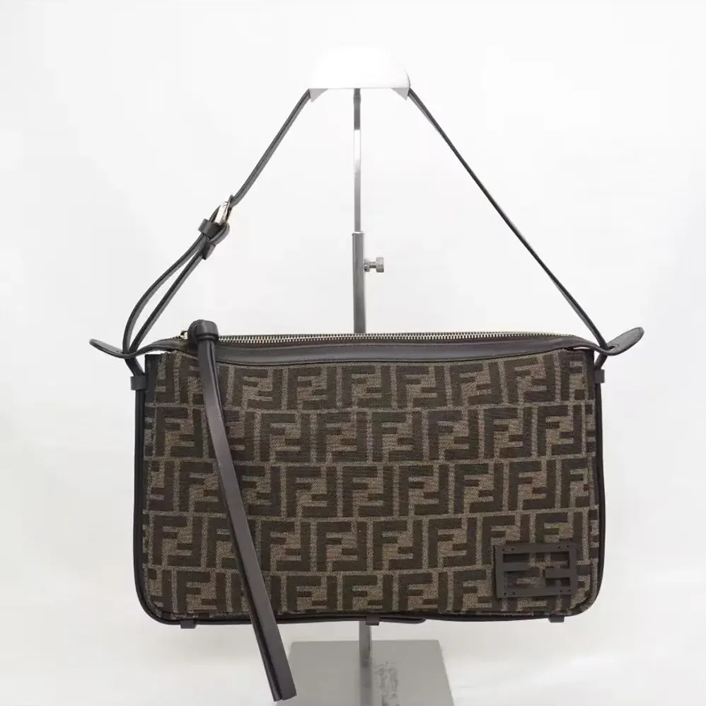 Fendi Simply FF Shoulder Bag with Fendi Baguette Motif for Men Fendi Simply FF Shoulder Bag with Fendi Baguette Motif for Men