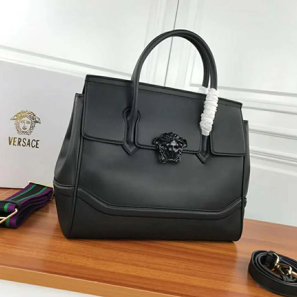 Versace Palazzo Empire Large Bag for Women in Black Versace Palazzo Empire Large Bag for Women in Black