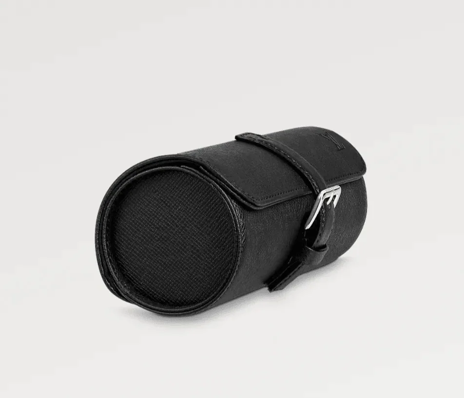Watch Case Black Epi Leather