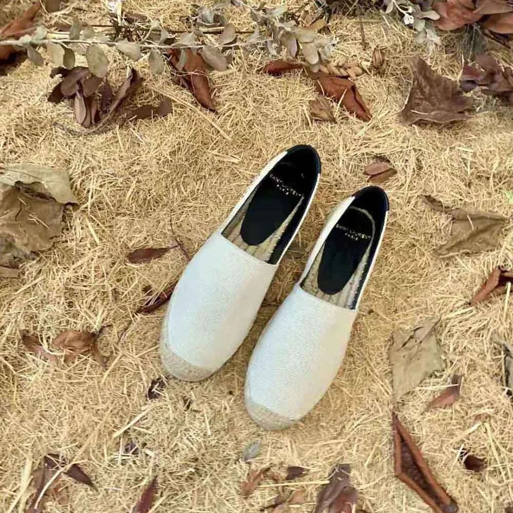Saint Laurent YSL Saint Laurent Embroidered Espadrilles in Canvas for Women Saint Laurent YSL Saint Laurent Embroidered Espadrilles in Canvas for Women