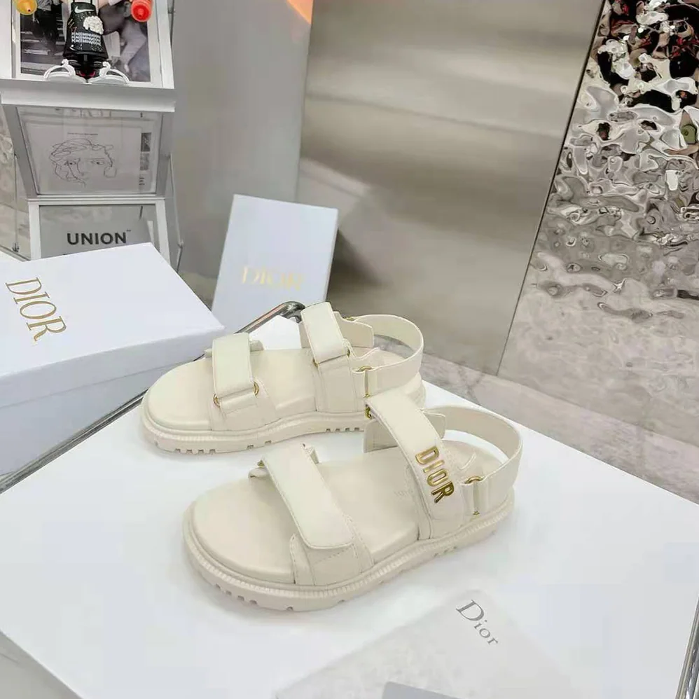 Dior Dioract Sandal White Lambskin for Women Dior Dioract Sandal White Lambskin for Women