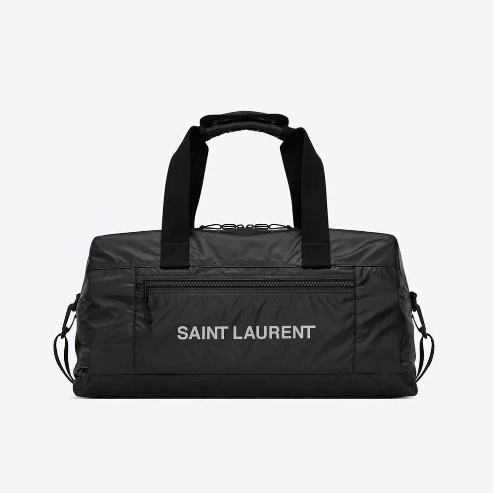 Saint Laurent YSL Nuxx Duffle in Nylon for Men in Black Saint Laurent YSL Nuxx Duffle in Nylon for Men in Black