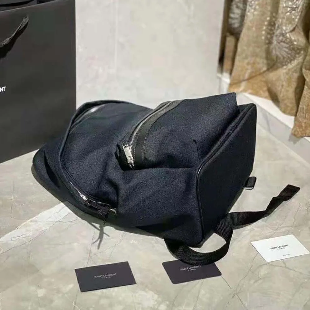 Saint Laurent YSL City Mini Backpack in Canvas for Women