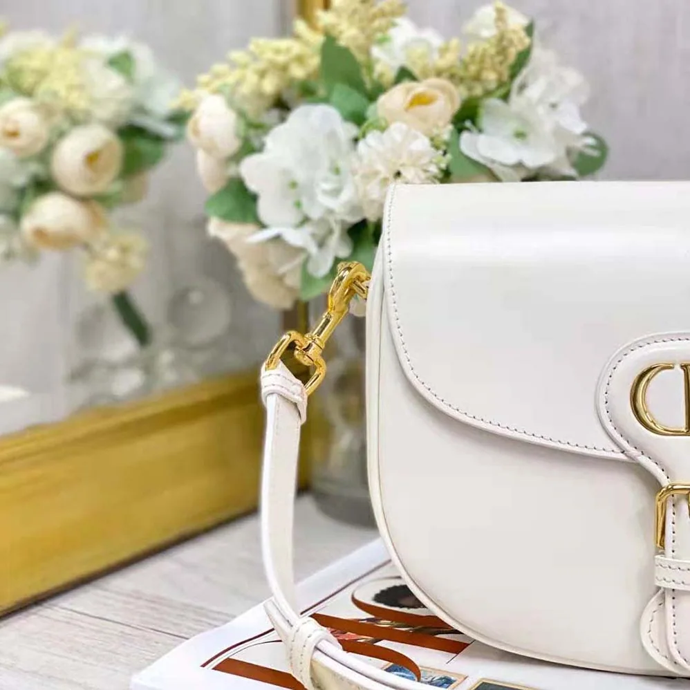 Dior Medium Dior Bobby Bag Latte Box Calfskin for Women