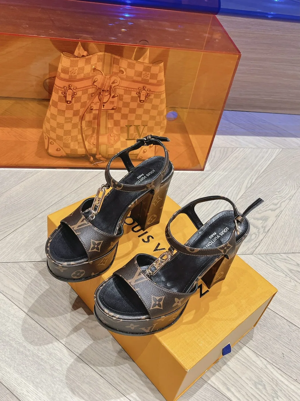 Louis Vuitton Sparkle Sandal Brown Louis Vuitton Sparkle Sandal Brown