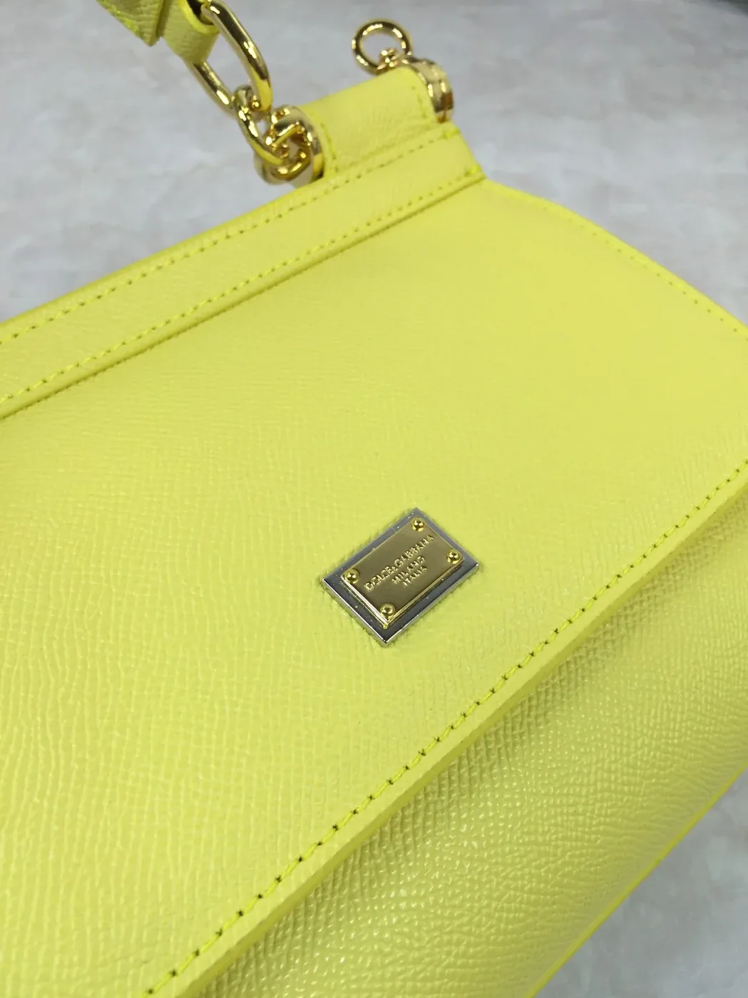 Dolce & Gabbana Medium Sicily Handbag In Dauphine Palladium / DG Dolce & Gabbana Medium Sicily Handbag In Dauphine Palladium / DG