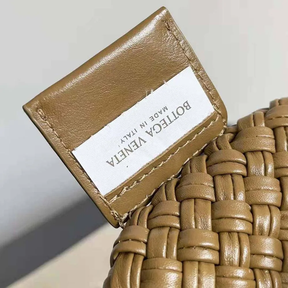 Bottega Veneta Tosca Shoulder Bag with Metallic Sphere Closure Woven for Women in Brown