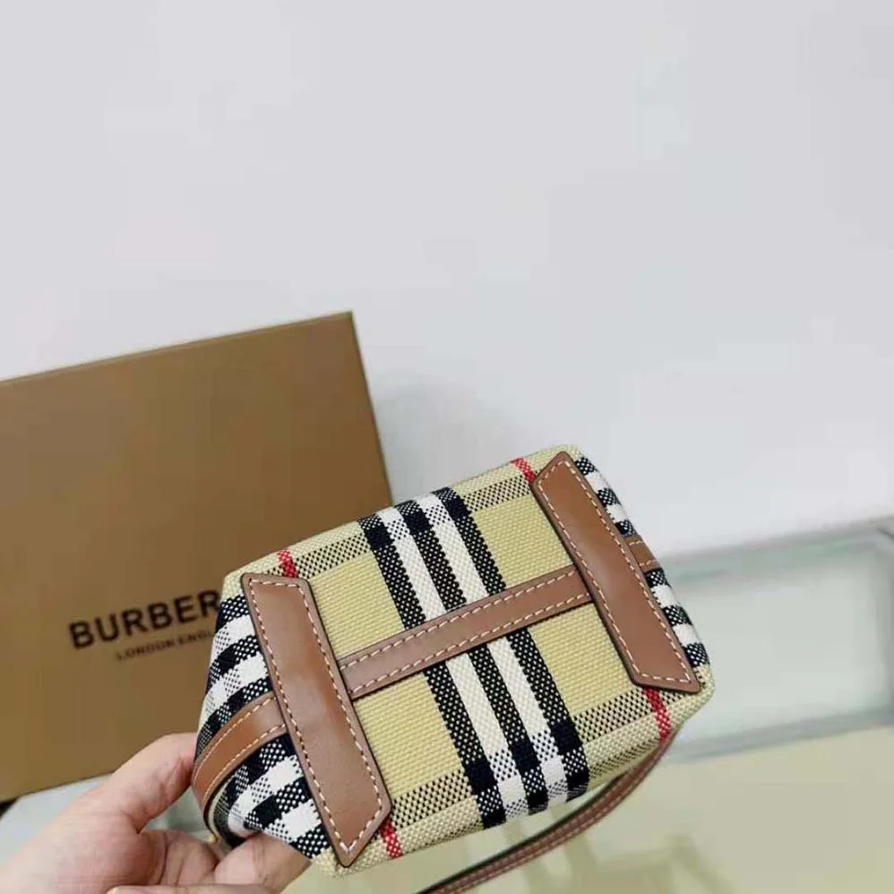 Burberry Mini London Tote Bag for Women in Brown Burberry Mini London Tote Bag for Women in Brown