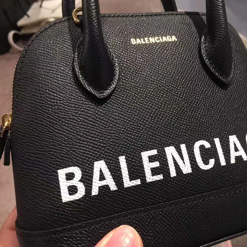 Balenciaga Ville Top Handle S Bag in Grained Calfskin for Women in Black Balenciaga Ville Top Handle S Bag in Grained Calfskin for Women in Black