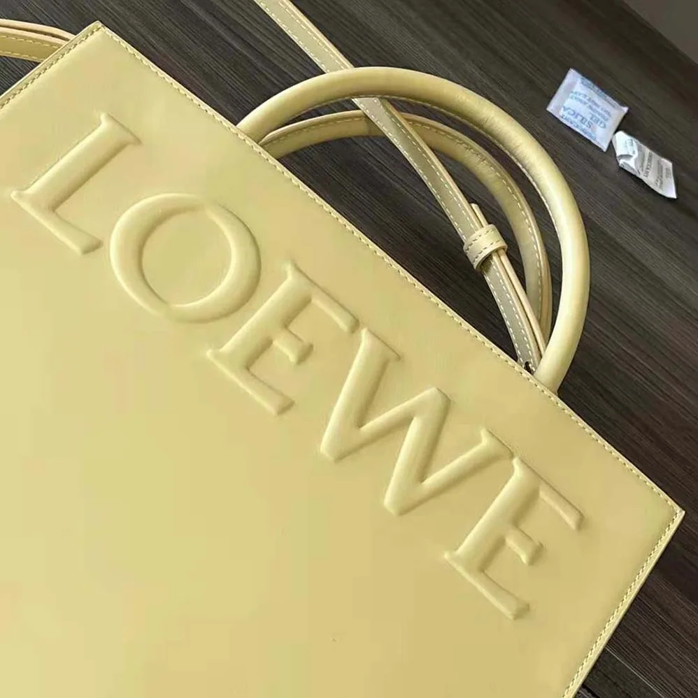 Loewe LOEWE Standard A4 Tote in Sleek Calfskin for Women in Gold Loewe LOEWE Standard A4 Tote in Sleek Calfskin for Women in Gold