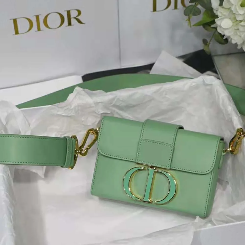 Dior 30 Montaigne Box Bag Mint Green Box Calfskin for Women